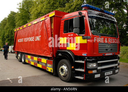 Les services d'urgence prennent part à une attaque chimique ou biologique, l'exercice, la Grande-Bretagne, Royaume-Uni Banque D'Images