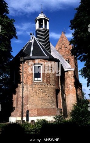 Pays-bas Friesland Grou Sint Piter Kerk Église Religion Fryslan Pays-bas Hollande Banque D'Images