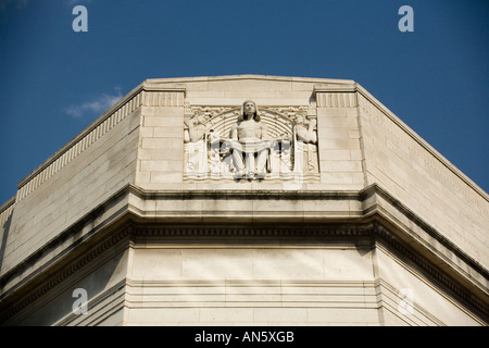 Tombes Art Gallery et de la bibliothèque Sheffield South Yorkshire Angleterre. Banque D'Images