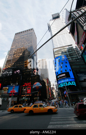 Times Square, New York pendant l'été Banque D'Images