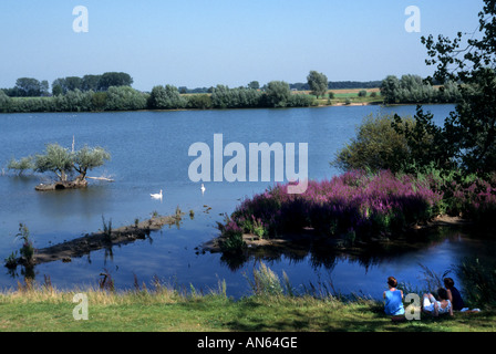 Rivière Ijssel près de Kampen Pays-Bas Overijssel Banque D'Images