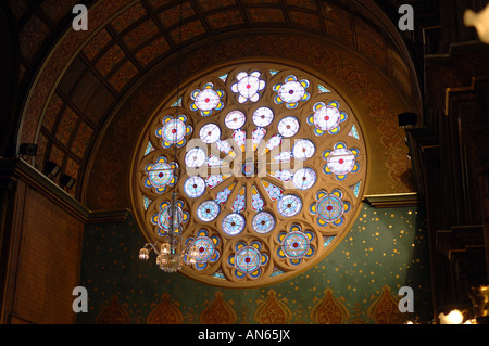 Récemment rénové, l'Eldridge Street Synagogue dans le Lower East Side de New York Banque D'Images