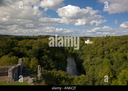 Pembrokeshire Wales Cilgerran Castle View de Castle Banque D'Images