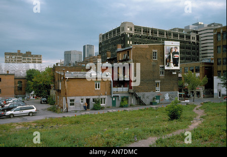 Brûlure de l'urbain à Montréal, Québec, Canada Banque D'Images