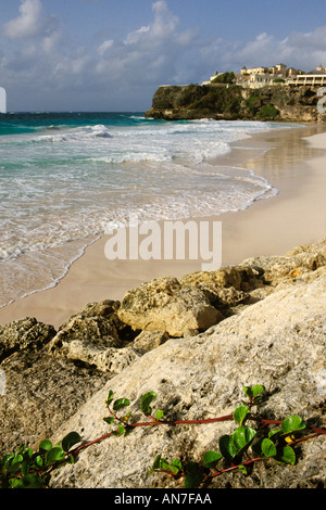 La Barbade, Saint Philippe, Crane Beach et l'Hôtel de la grue Banque D'Images