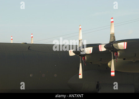 - Hélices Lockheed C-130K Hercules C3 - Shoreham Airshow 2007 Banque D'Images