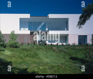 Oshry, Résidence Bel Air, en Californie. L'altitude avec passerelle. Architecte : SPF Architects Banque D'Images