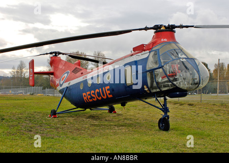 Piasecki CH-125 (PV-22) n° de série 9641 Flying 'Banane' sur l'affichage à la musée de Comox BC Parc du patrimoine de l'Canada. Banque D'Images