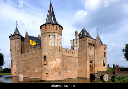 Pays-bas Muiderslot Château Muiden IJsselmeer Vecht Banque D'Images