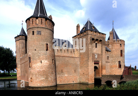 Pays-bas Muiderslot Château Muiden IJsselmeer Vecht Banque D'Images