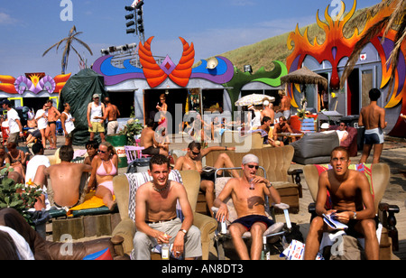 Zandvoort Bloemendaal Pays-bas hollande mer plage holliday près d'Amsterdam Banque D'Images