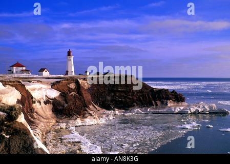 Leuchtturm Iles de la Madeleine Québec Canada Banque D'Images