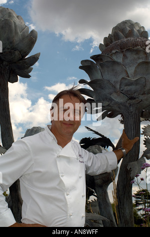 Raymond Blanc chez Le Manoir aux Quat Saisons Banque D'Images