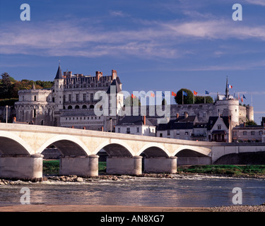 Château d'Amboise Indre et Loire Vallée de la Loire France Banque D'Images