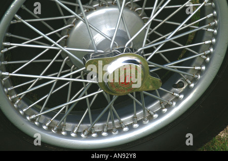 Jaguar SS wire wheels Banque D'Images