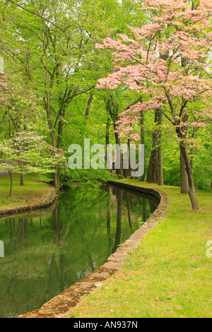 Canal, Hagley Museum and Library, Wilmington, Delaware, USA Banque D'Images