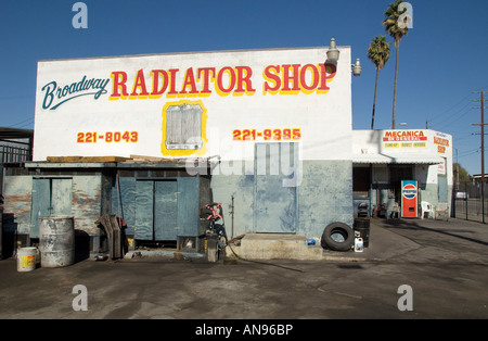 Un secteur auto shop à Los Angeles, CA Banque D'Images