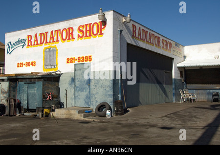 Un secteur auto shop à Los Angeles, CA Banque D'Images