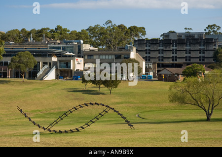 Sculpture dans les pelouses de la Macquarie University, Sydney, Australie Banque D'Images