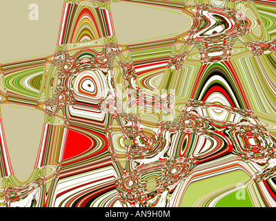 Abstract Digital Fine Art Verre Liquide Banque D'Images