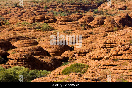 Dômes de grès au King s Canyon Centre Rouge Australie Territoire du Nord Banque D'Images