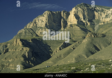 Williams Ranch House dans la région de Canyon, Guadalupe Mountains National Park, California, USA Banque D'Images