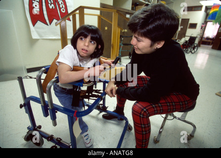 New Jersey,East Orange,centre de paralysie cérébrale,centre,handicap handicapés besoins spéciaux,étudiants éducation élèves élèves élèves,adultes Banque D'Images