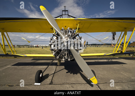 Pitts Python Double Decker sur le terrain à Sola meeting aérien. L'avion est un Grumman G-164A Super Ag-Cat Grumman G-164, Norvège Un Sup Banque D'Images