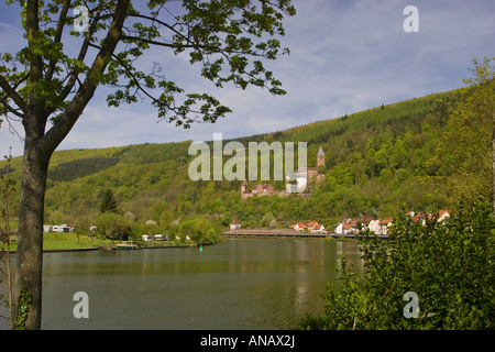 Château Zwingenberg au Neckar, Allemagne, Bade-Wurtemberg, Odenwald, Zwingenberg Banque D'Images