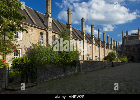 Près de vicaires, achevée en 1363 près de la cathédrale de Wells, Somerset, England, UK Banque D'Images