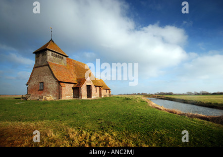 Église Romney Marsh Banque D'Images