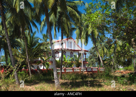 Villa de vacances moderne Goa Inde Colva Banque D'Images