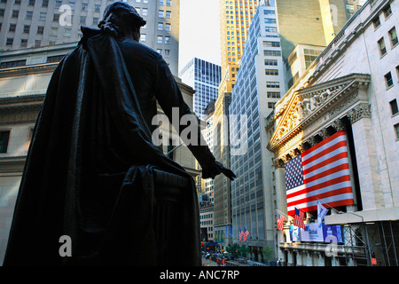La Bourse de New York à Wall Street USA Banque D'Images