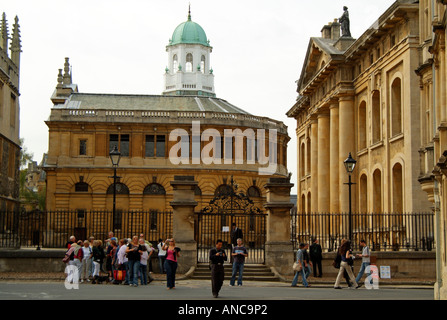 Le Sheldonian Theatre dans la ville d'Oxford, Angleterre, Royaume-Uni Banque D'Images