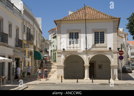 Le Portugal l'Algarve, Lagos, dans la Praça do Infante Dom Henrique, le bâtiment du marché des esclaves où les esclaves d'Afrique ont été vendus Banque D'Images