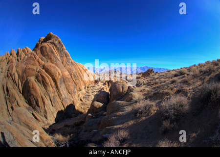 Rock formations dans les alabama hills à Lone Pine ca usa Banque D'Images