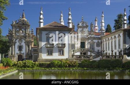 Le nord du Portugal Tras os Montes district palais Mateus exemple d'architecture Baroque Banque D'Images