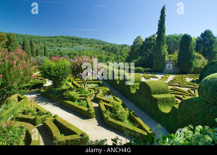 Le Portugal, le TRAS OS MONTES , district de Vila Real, palais Mateus, le Solar de Mateus jardins Banque D'Images