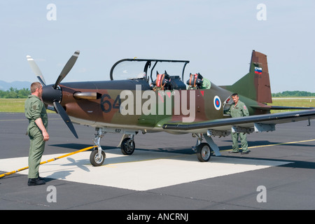 La Force aérienne slovène Pilatus PC-9M Banque D'Images