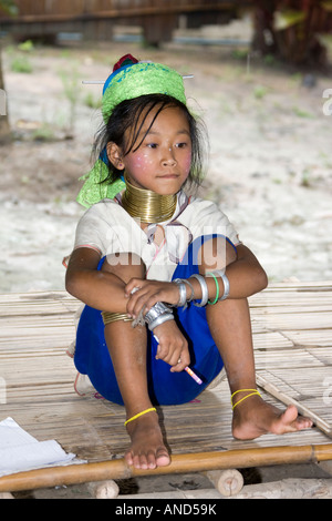 Karen long cou Chiang Mai Thaïlande Banque D'Images