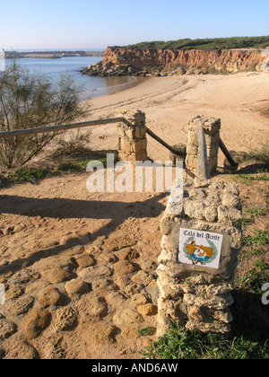 Cala Del Aceite (Cove), Conil de la Frontera, Cadiz Province, Andalusia, Spain Banque D'Images