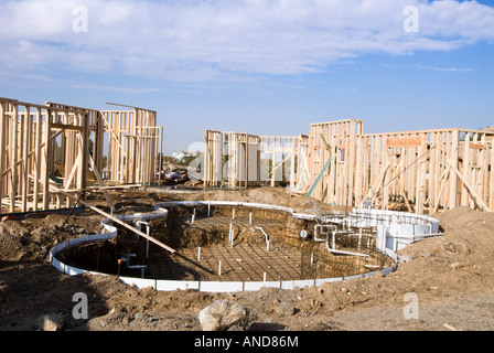 Image montre une maison en construction Banque D'Images