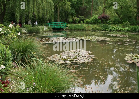 Le Bassin aux nymphéas de Claude Monet et les jardins de Giverny, France, Banque D'Images