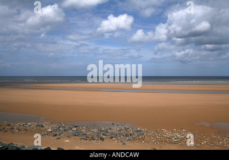 Omaha Beach, site de l'invasion alliée sur D-Day : 6 juin 1944, au cours de la Seconde Guerre mondiale. Banque D'Images