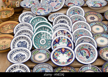 Gharyan, Djebel Nefusa, la Libye. Poterie, céramique, vaisselle Banque D'Images