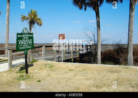 William Bartram Paynes Prairie Ecopassage Sentier Fl Ocala en Floride Banque D'Images