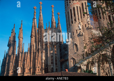 La Sagrada Familia Barcelone Espagne Banque D'Images