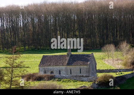 Dans l'église St Oswald s Widford les Cotswolds, Royaume-Uni Banque D'Images