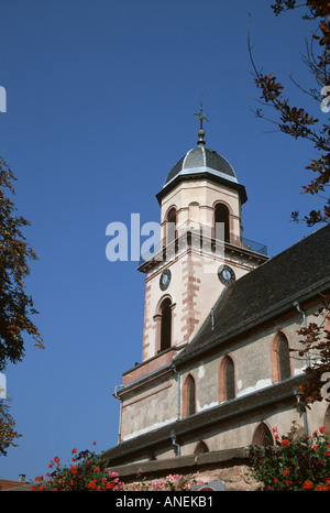 Eglise de St Hippolyte Alsace Banque D'Images