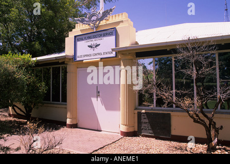 Le Royal Flying Doctor Service Centre des visiteurs, à Alice Springs, ville centre de l'Australie. Banque D'Images